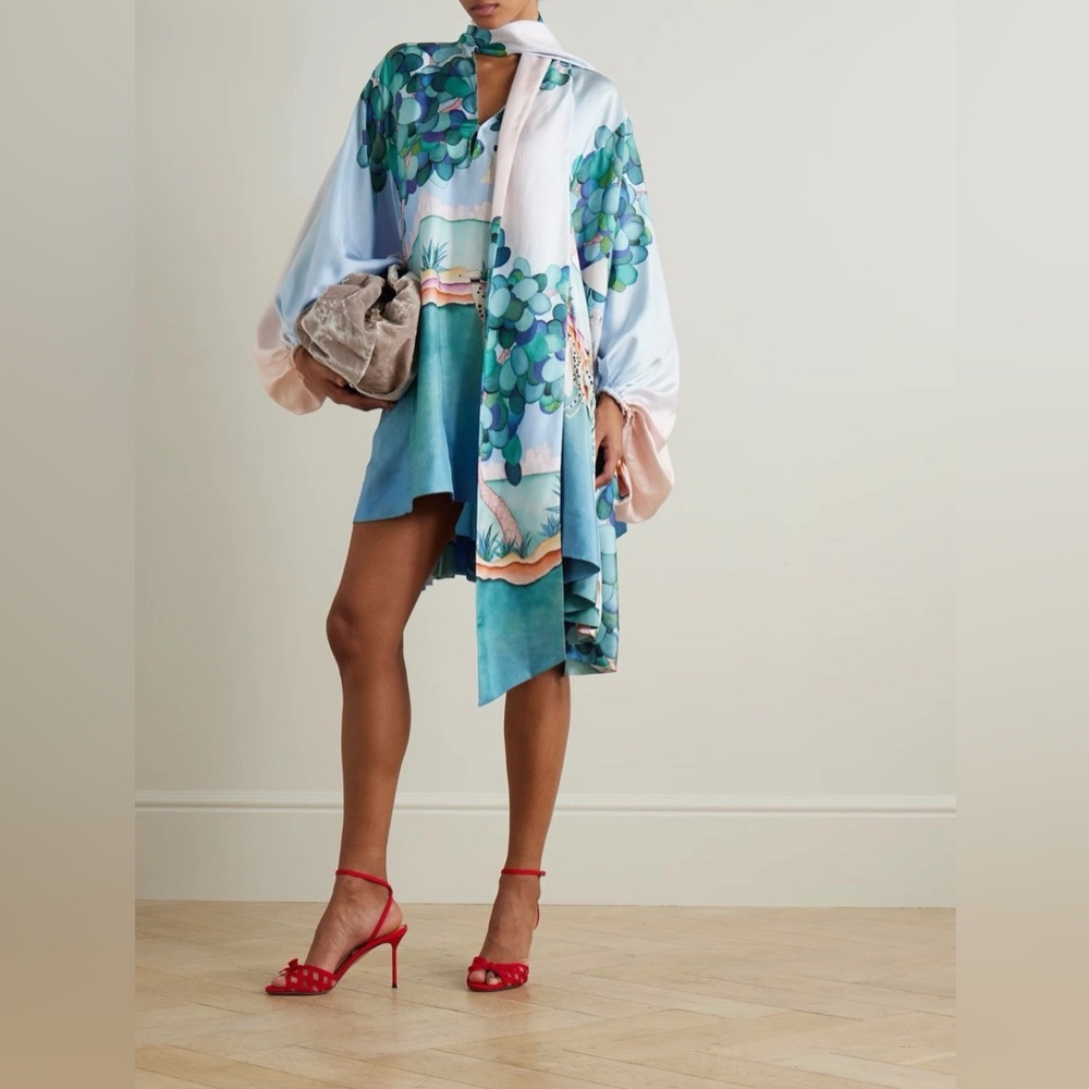 NEW Zimmermann Eden Silk Mini Dress Size AU1